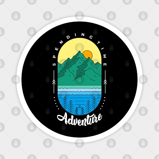 Spending Time Adventure Magnet by HOWAM PROJECT